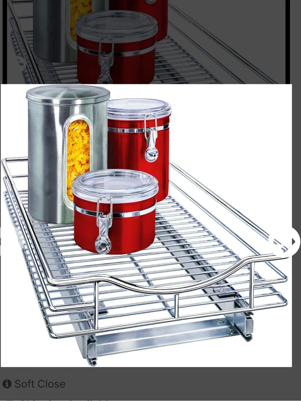 LYNK ProGlide Chrome Pull-Out Cabinet Basket - Chrome